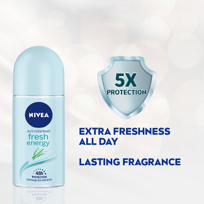 Picture of NIVEA Fresh energy Deodorant Roll on used for female - 50 ml