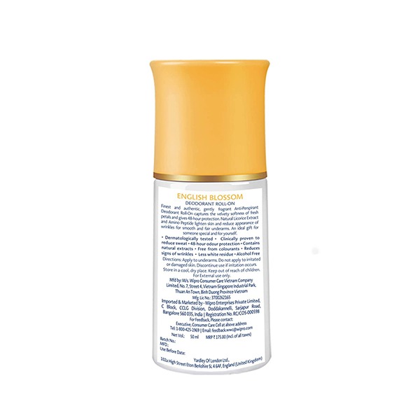 Picture of International UAE product Deodorant Roll on Yardley English Blossom used for male/ female - 50 ml
