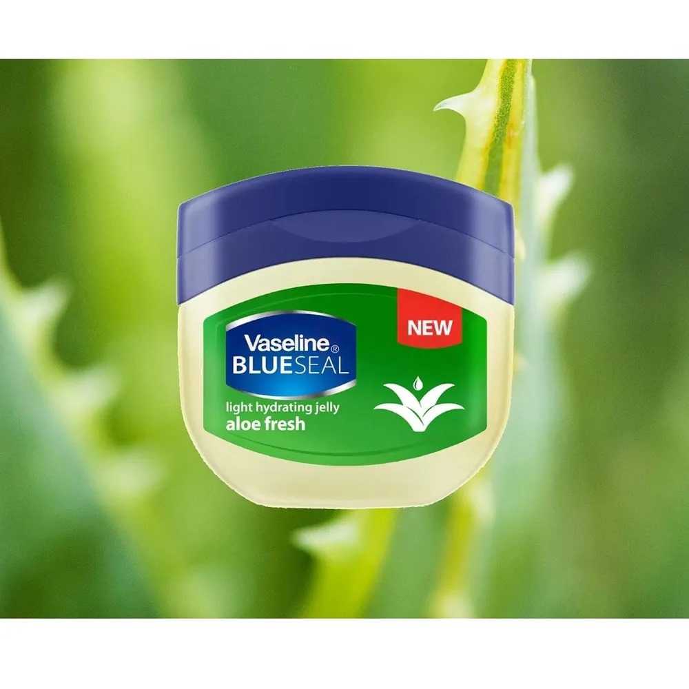 Picture of 250 ml Vaseline Blueseal Aloe fresh light hydrating jelly International south African product used for male / female