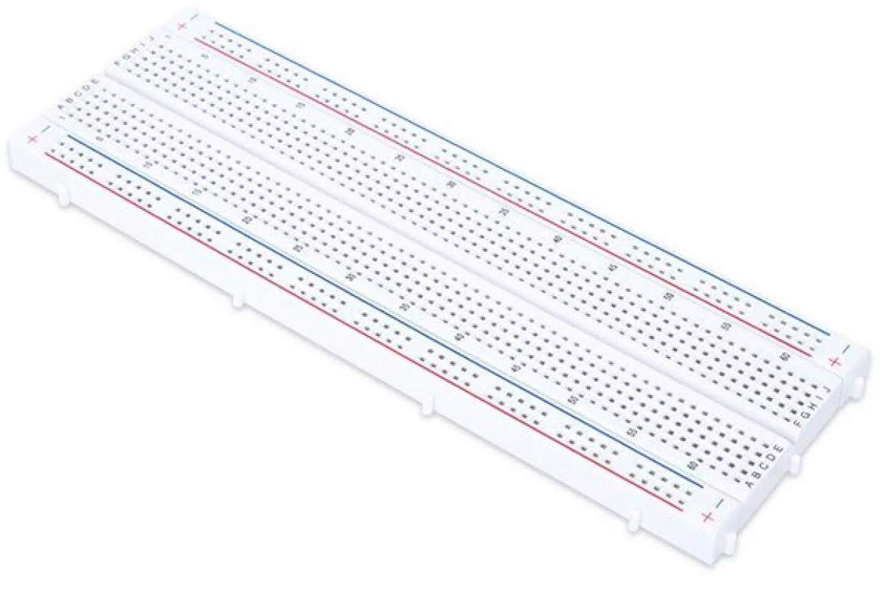 Picture of Breadboard - Full Size( 16.5X5.5 CM 830) by Akram Electronics