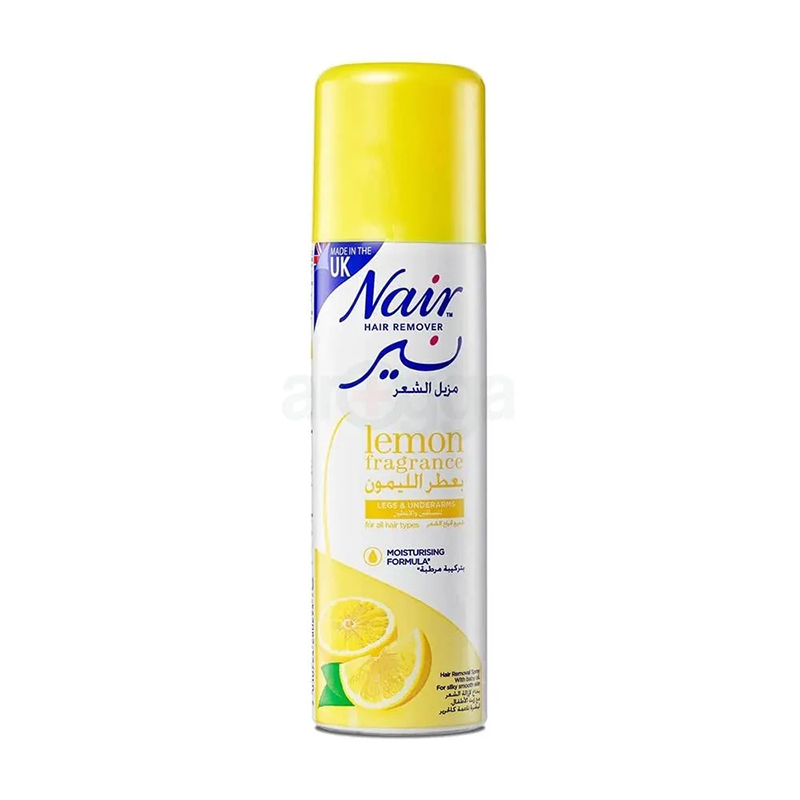 Picture of Nair lemon fragrance unwanted Hair removal spray UK product for male/ female - 200 ml
