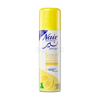 Picture of Nair lemon fragrance unwanted Hair removal spray UK product for male/ female - 200 ml