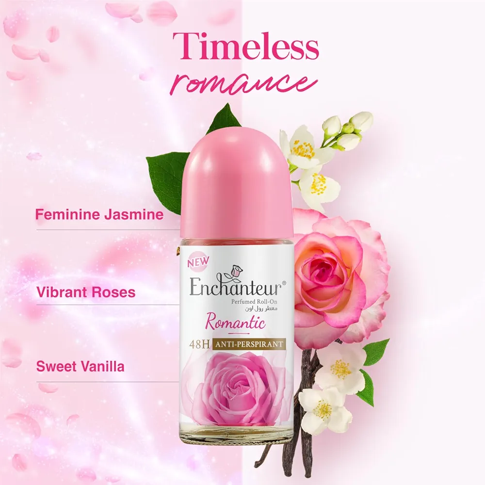 Picture of International Malaysian product Enchanteur Romantic Anti-parspirent Roll-on 50 ML