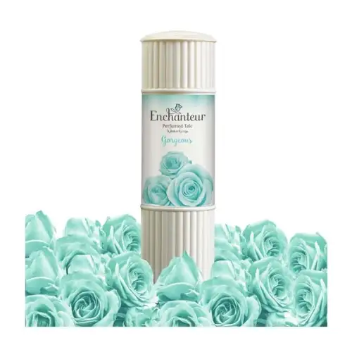 Picture of International Malaysian product Enchanteur talcum gorgeous powder used for male/female -125 Gm