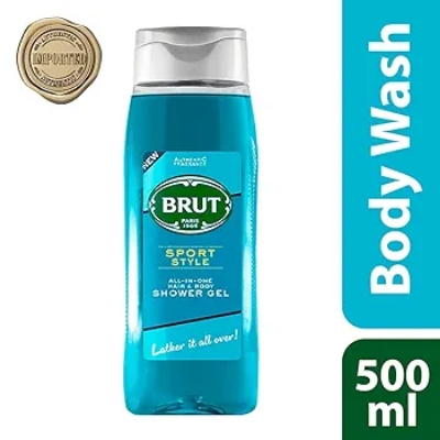 Picture of International Spain Product Brut Sport style All-in-one Hair & body Shower gel 500 Ml