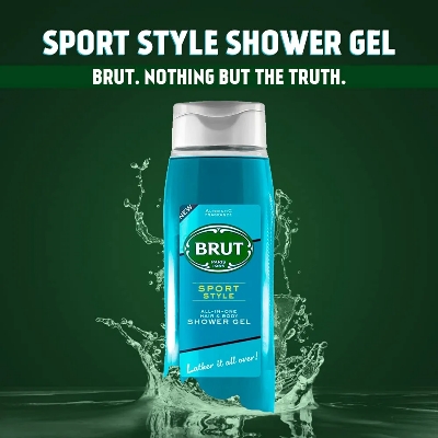 Picture of International Spain Product Brut Sport style All-in-one Hair & body Shower gel 500 Ml