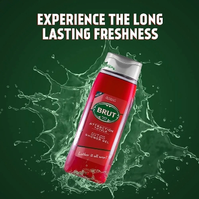 Picture of International Spain product Brut Attraction Totale All-in-one Hair&body shower gel 500 Ml