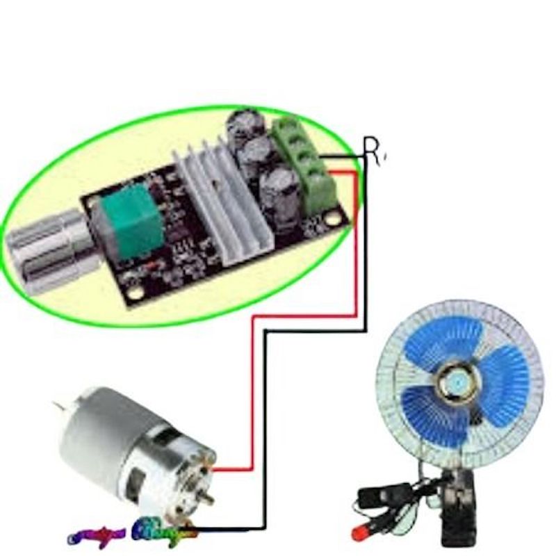 Picture of dc motor speed controlar
