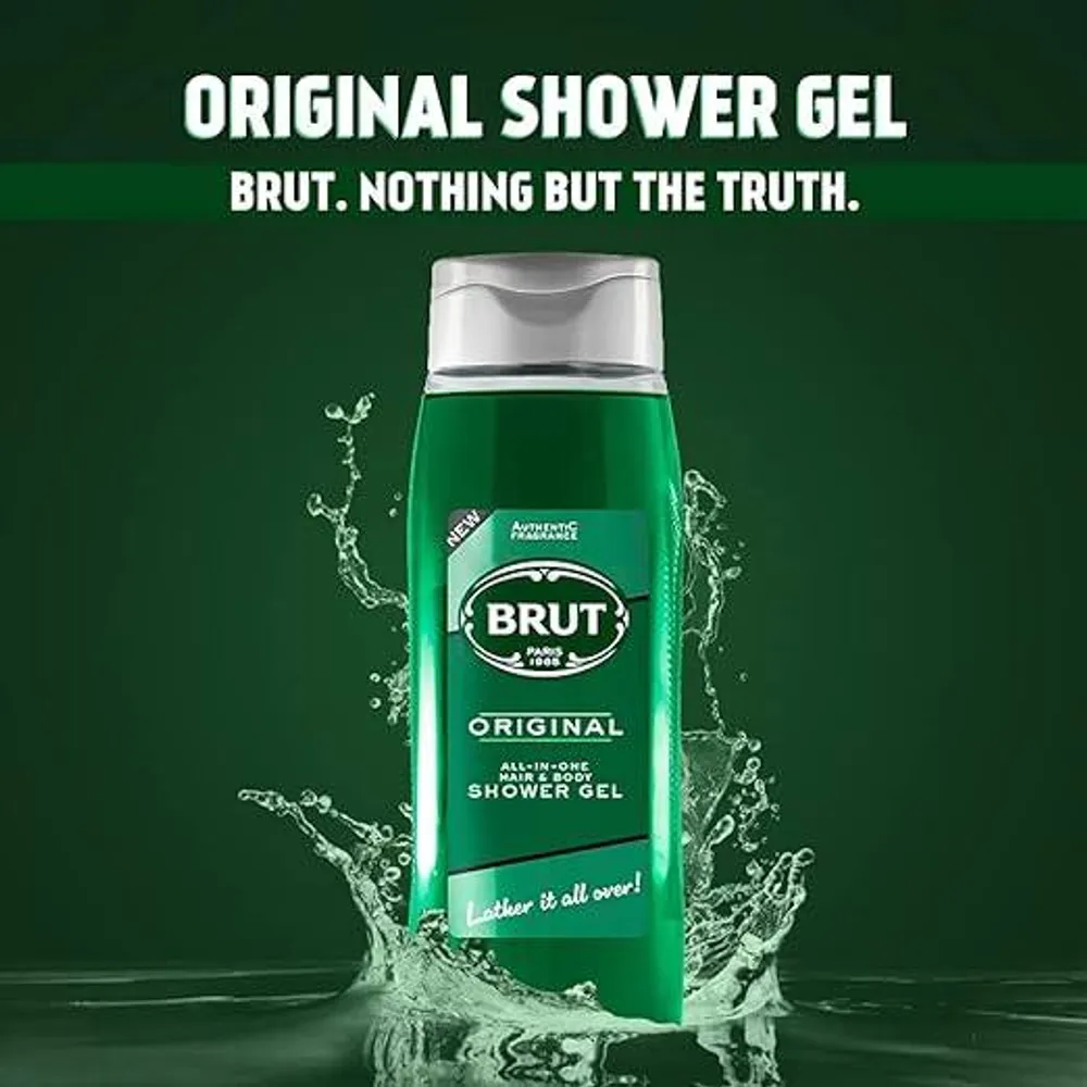 Picture of International Spain product Brut original All-in-one hair & body Shower gel 500 ML