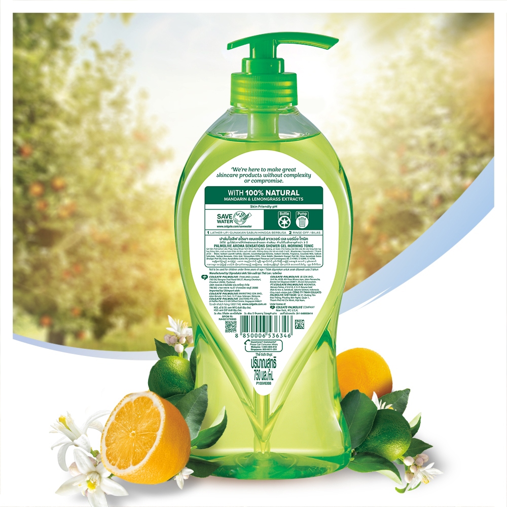 Picture of International product Palmolive Aroma therapy morning tonic Shower gel 750 Ml