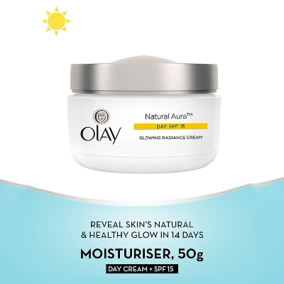 Picture of International Thailand product Olay natural White Aura Day cream (SPF 15)- 50 Ml