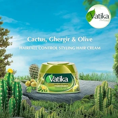 Picture of International UAE product vatika Hair Fall control styling Hair cream 140 Ml