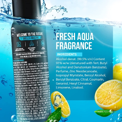 Picture of International Indian product Fresh Aqua fragrance Perfume body spray 122 Ml