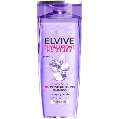Picture of International Egypt product Hair care Loreal ELVIVE Hyaluron moisture shampoo used for male/ female - 400 ml