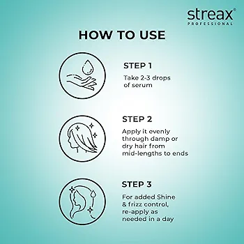 Picture of International Indian product Streax Professional Vitariche gloss Hair serum- 115 Ml