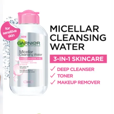 Picture of International product Garnier Micellar cleansing Water 3 ino-1-skincare 125 Ml