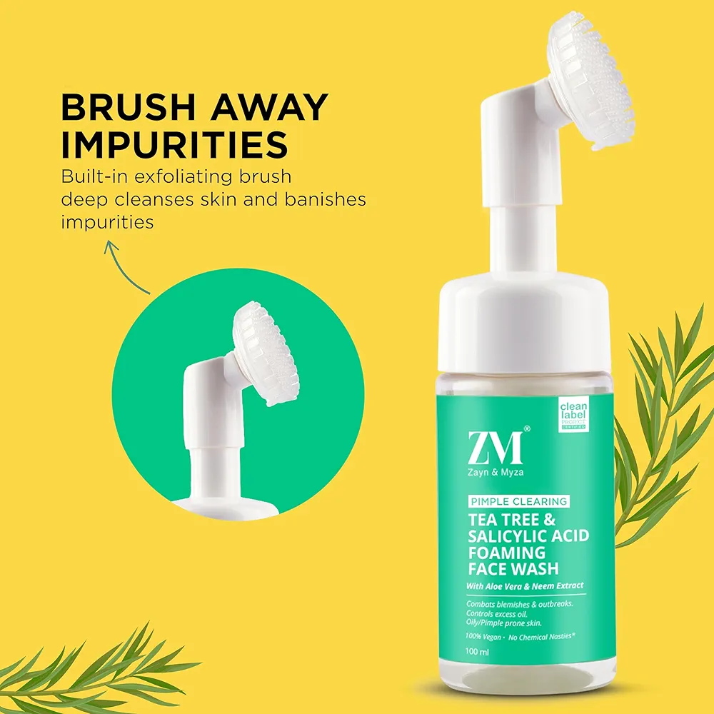 Picture of Indian product Skin care ZM Tea Tree & Salicylic Acid Foaming Face Wash
100ml