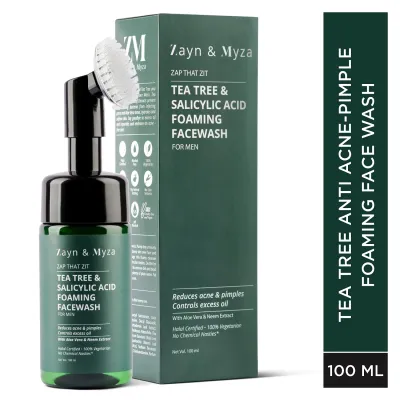 Picture of International Indian Products Zayn & Myza Tea Tree & Salicylic Acid Foaming Face Wash
100 Ml