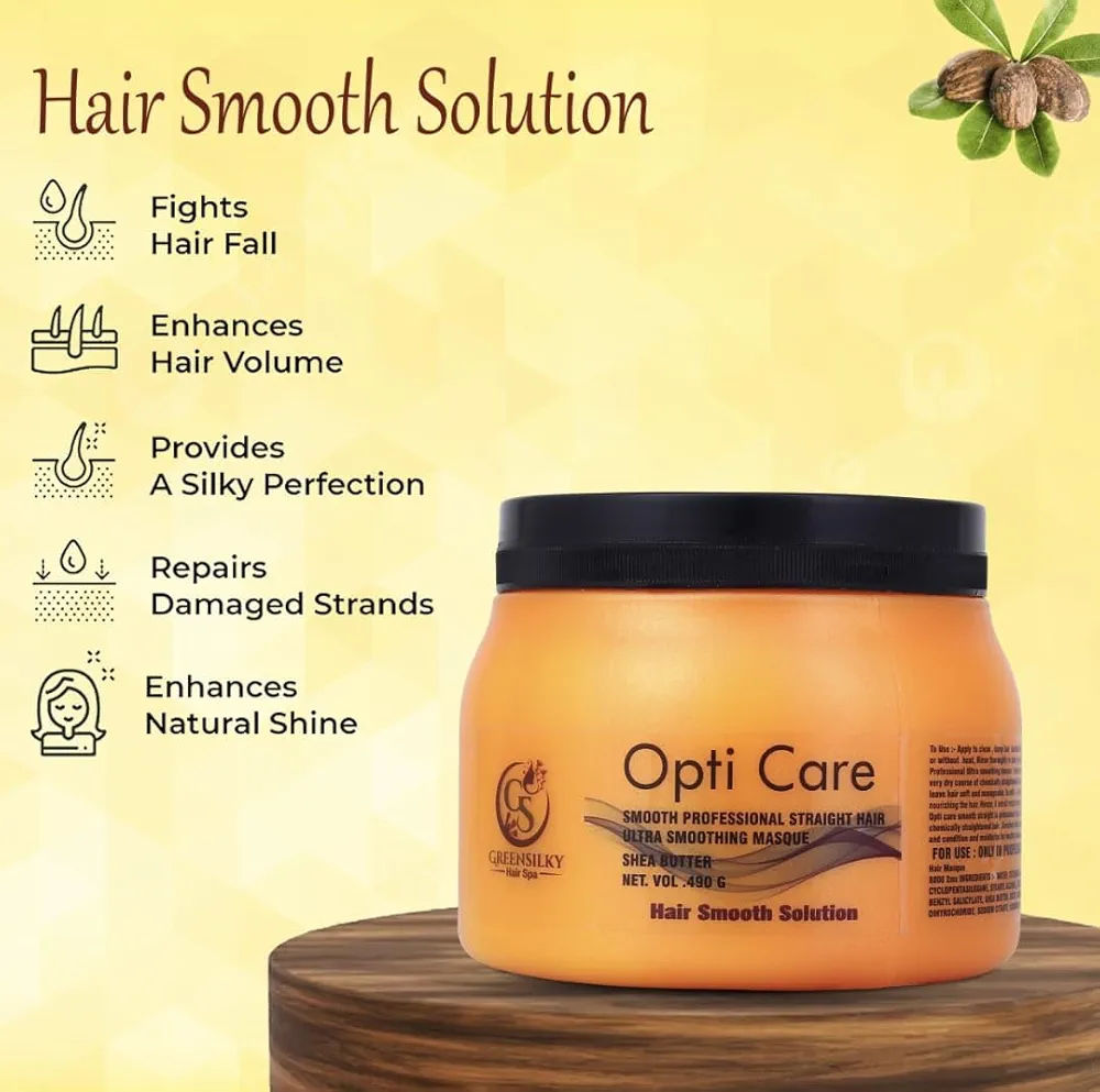 Picture of Matrix Opti-care Smooth Straight Hair Masque With Shea Butter, 490Gm- Hair mask
