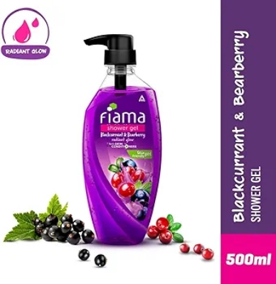 Picture of International Indian product Fiama Blackcurrant & Bearberry Radiant Glow With skin conditioners Shower Gel 500 Ml