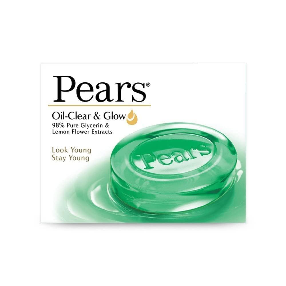 Picture of International Product Pears Oil Clear & Glow 98% Pure Glycerin & Lemon Flower Extract Soap 75gm