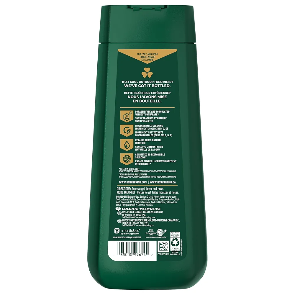 Picture of International Maxican Product Irish Spiring Original Clean Moisturizing Face + Body wash 591 Ml