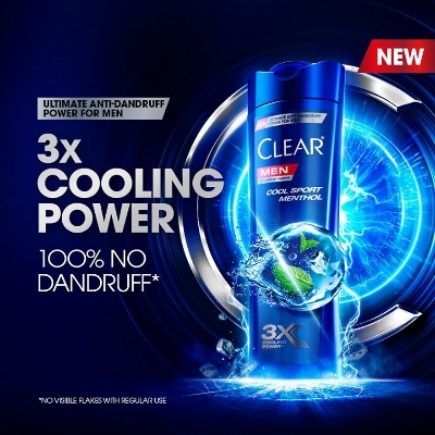 Picture of International Thailand Product Clear Men Anti- dandruff Cool Sport Menthol Shampoo 315 Ml
