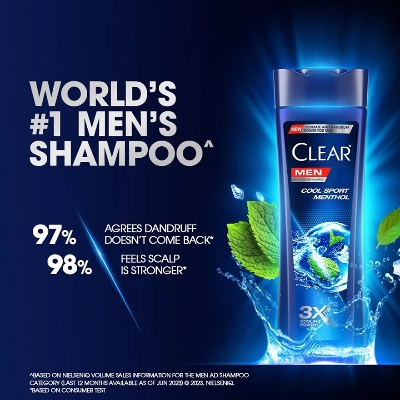 Picture of International Thailand Product Clear Men Anti- dandruff Cool Sport Menthol Shampoo 315 Ml