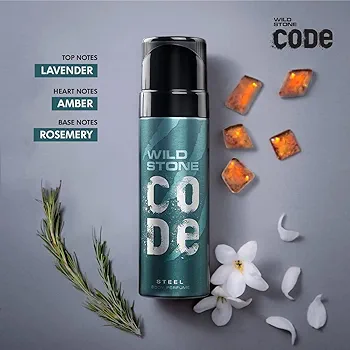 Picture of Indian product Wild Stone Code Steel Perfume Spray No Gas For Men 120 Ml