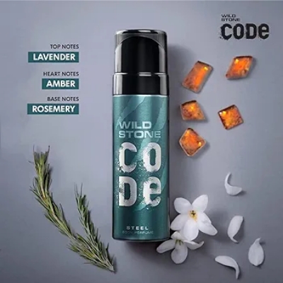 Picture of Indian product Wild Stone Code Steel Perfume Spray No Gas For Men 120 Ml