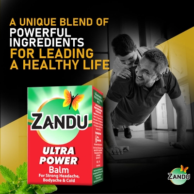 Picture of Indian Product Zandu Ultra Power Balm Red 8 Ml