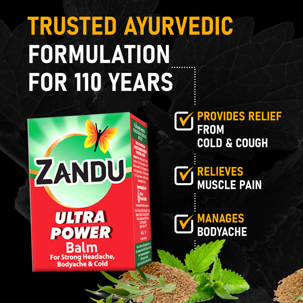 Picture of Indian Product Zandu Ultra Power Balm Red 8 Ml