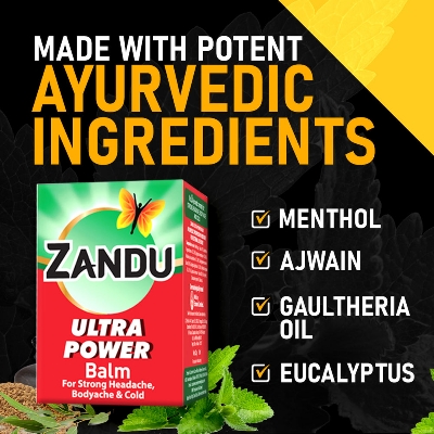 Picture of Indian Product Zandu Ultra Power Balm Red 8 Ml