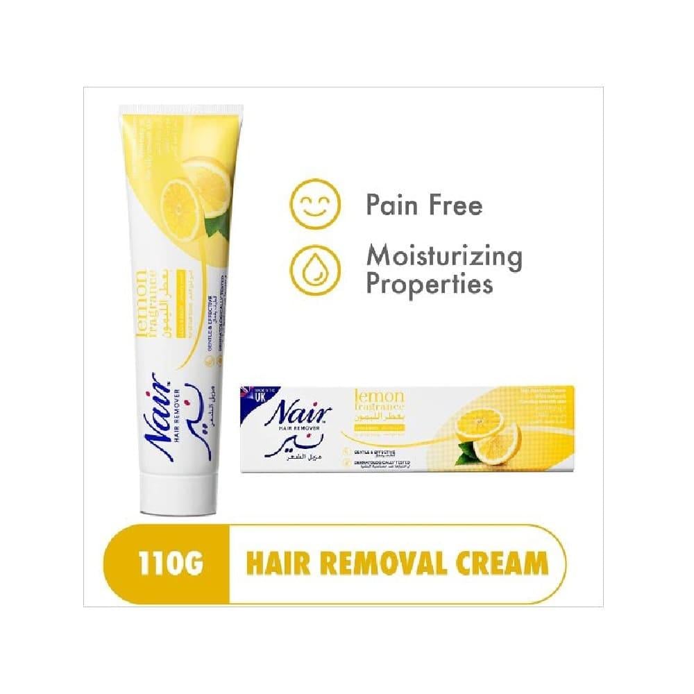 Picture of International Uk product Nair Hair Remover Lemon Fragrance Used For female 110 Ml