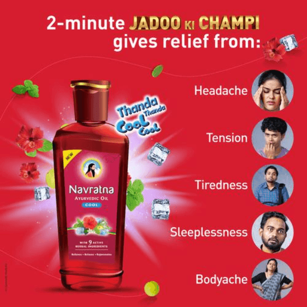 Picture of Indian Product Navratna Ayurvedic Oil Cool Used For male/female 270 Ml