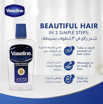 Picture of International UAE Product Vaseline Hair tonic And scalp conditioner Oil 200 Ml