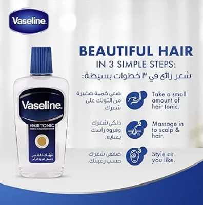 Picture of International UAE Product Vaseline Hair tonic And scalp conditioner Oil 200 Ml
