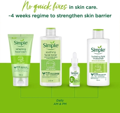 Picture of International Uk Product Simple Hydrating Light Moisturiser Used For male /female 125 Ml