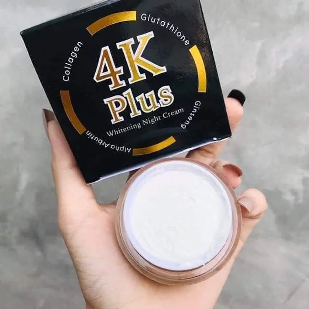 Picture of International Thailand Product 4k Plus Whitening Night Cream 5x - 20 Gm For Used male /female