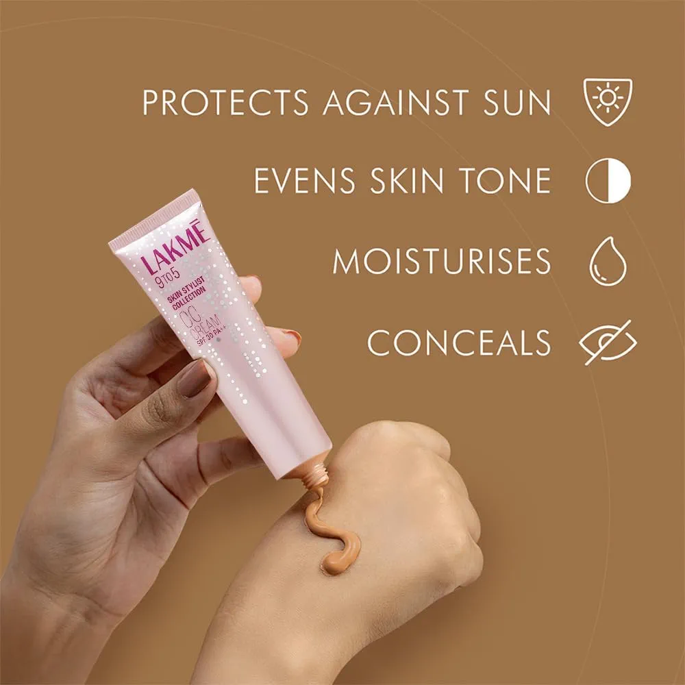 Picture of International Indian Product Lakme 9 To 5 Cc cream Complexion care cream SPF 30 PA++(BRONZE) 30 Gm
