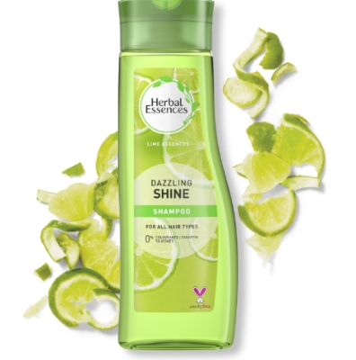 Picture of International France product Herbal Essences Dazzling Shine For All Hair Types Shampoo Used For male /female-400 Ml