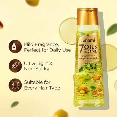 Picture of Indian Product Emami hair oil 7 oils in oneUsed For male /female -300 Ml