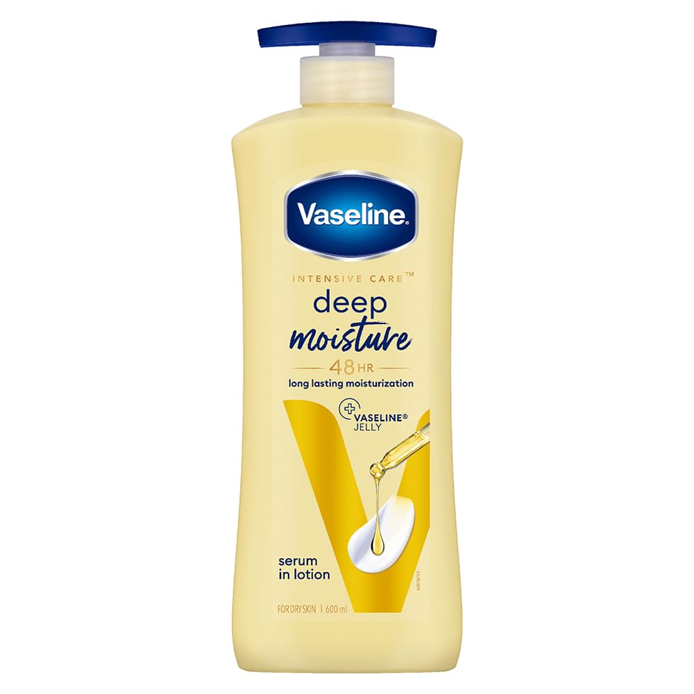 Picture of Indian Product Vaseline Deep Moisture( 48hr) Long lasting Moisturization Vaseline Serum In lotion Used For male /female -400 Ml