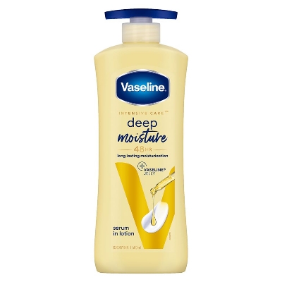 Picture of Indian Product Vaseline Deep Moisture( 48hr) Long lasting Moisturization Vaseline Serum In lotion Used For male /female -400 Ml
