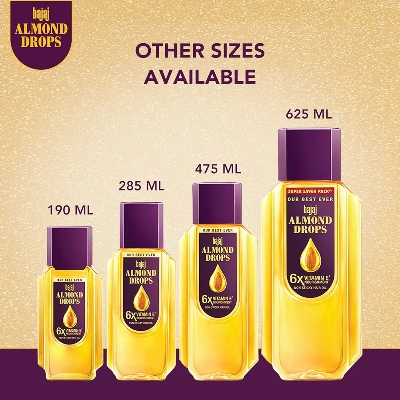 Picture of Indian Product Bajaj Almond Drops Hair oil used For male /female-200 Ml