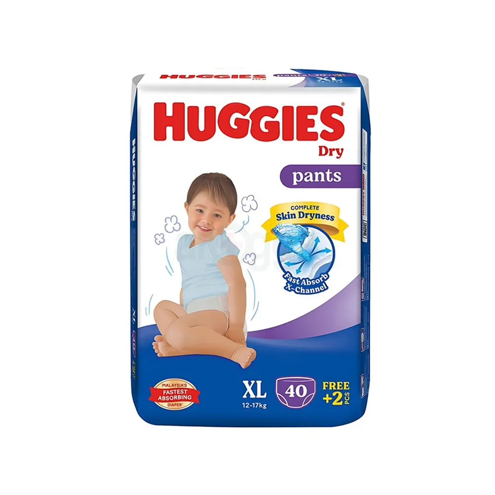 Picture of International Malaysian Product Huggies Diaper Dry Pants XL (12-17kg) XL(40+2) =42pcs