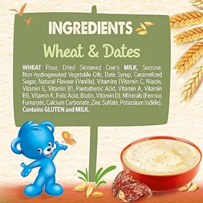 Picture of International Spain product Cerelac( Wheat & Dates)(6 Months +) 400 Gm