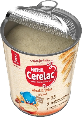 Picture of International Spain product Cerelac( Wheat & Dates)(6 Months +) 400 Gm