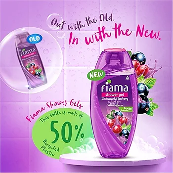 Picture of Indian Product Fiama Shower Gel Blackcurrant & Bearberry Radiant Glow Used For male /female.. 250 Ml