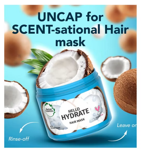 Picture of International France Product Herbal Essences Hello Hydrate Hair Mask For Hair Treatment Used For male /Female...300 Ml